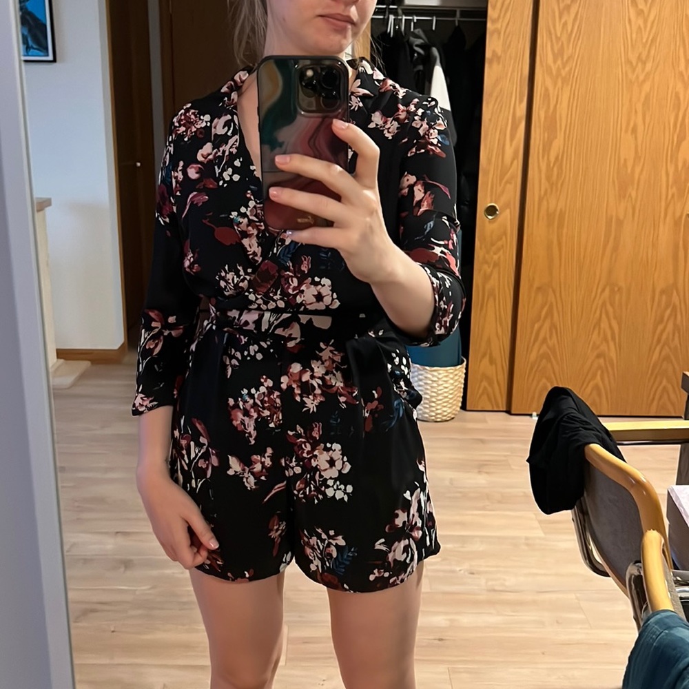 Floral short romper great for the summer